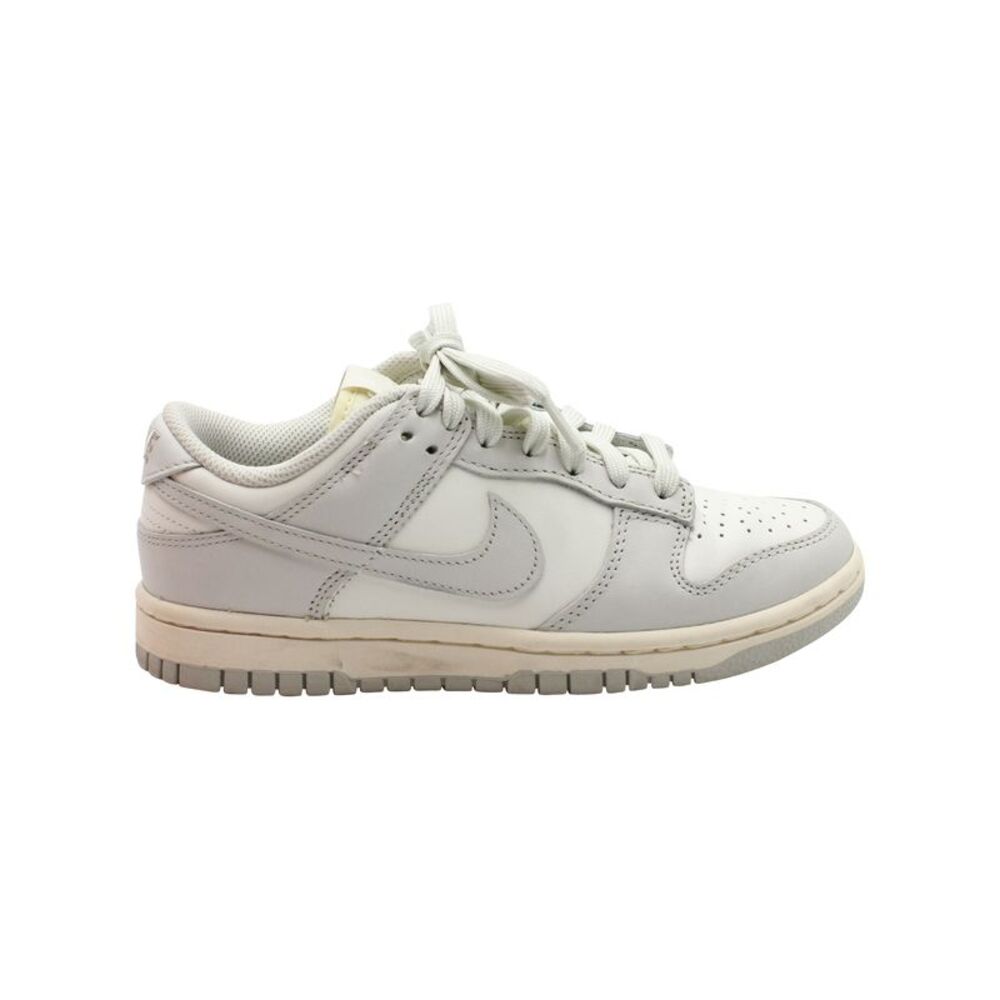 Nike Dunk Low-Top Sneakers in White Leather